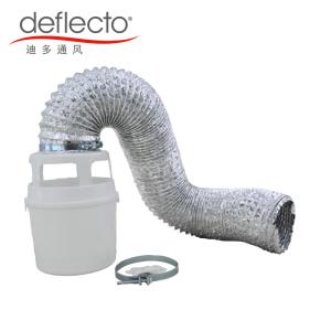 Quality Indoor Dryer Vent Kit 4 Inch Flexible Air Duct White Lint Trap Bucket 4'' Hose Clip wholesale