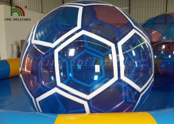 1.0 mm Transparent PVC / PTU Inflatable Soccer Ball Blow Up Walking On Water