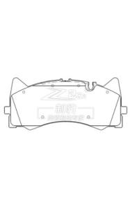 Quality Mercedes benz C63 AMG 2016 Ceramic Brake Pad D1873 , 000 420 47 00 wholesale