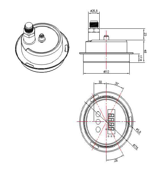 HPC-2000 Digital Pressure Switch Digital Pressure Controller meter for both liquid and pressure ,gas measure