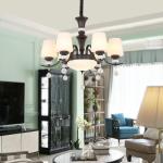 Crystal and iron chandelier for indoor home Hanging lamp (WH-CI-103)