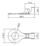 Commercial Battery Cable And Lug / Tinned Copper Cable Lugs Eco - Friendly