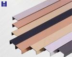 Customized Shape Stainless Steel Angle Bar Rose Gold Silver Blue Purple