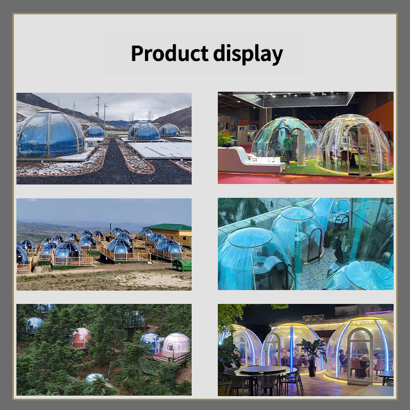 PC mobile Internet celebrity restaurant Bubble room Outdoor homestay Transparent tent glass sun room