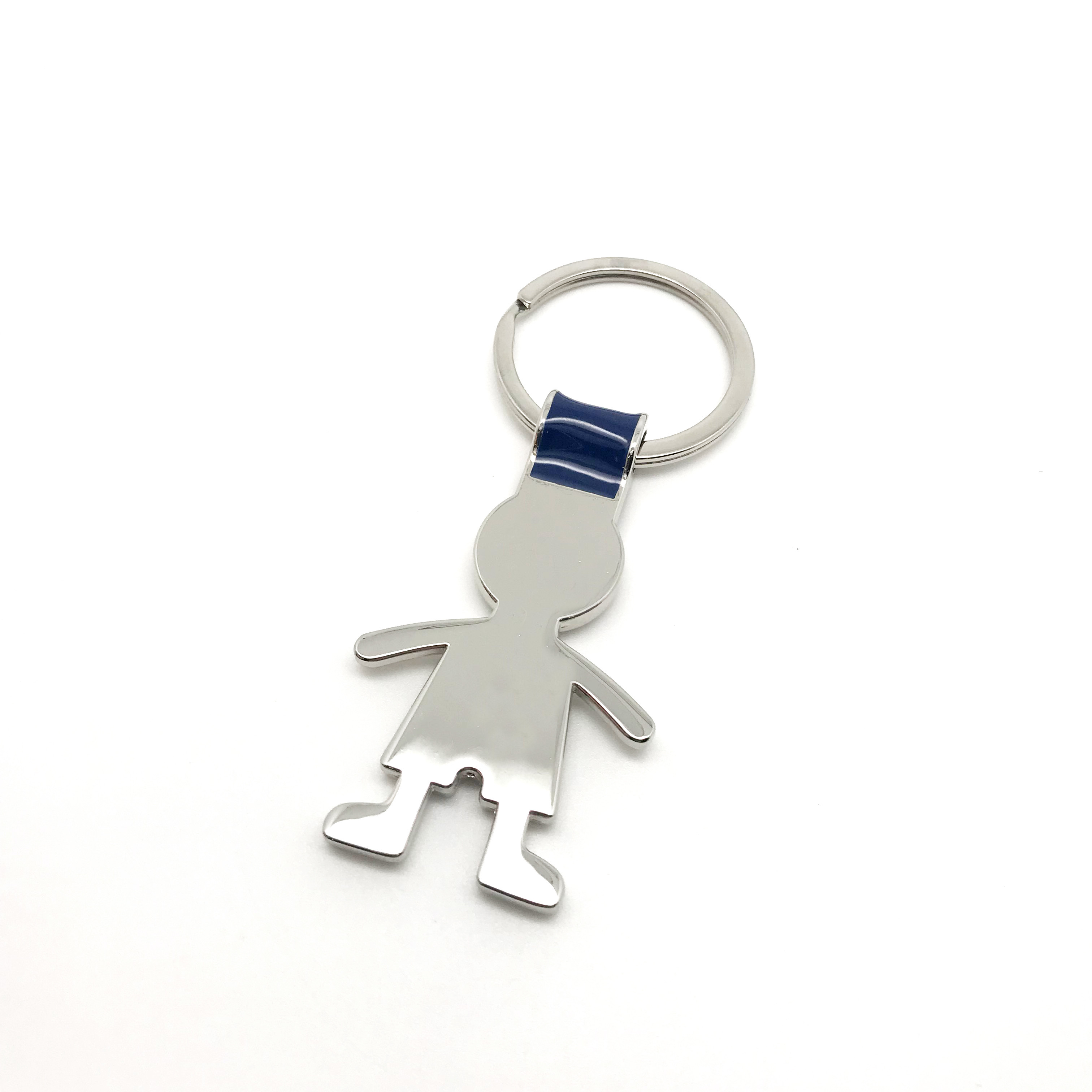 Zinc Alloy Metal Keychain Holder in Siliver for Your Business Needs