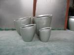 Modern Fiberglass Rectangular Flower Pots With Matte Finish