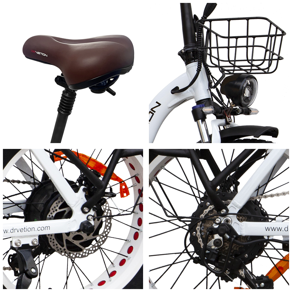 45 Km/h Max Speed Fast Folding Electric City Mountain Bicycle With Integrated Battery