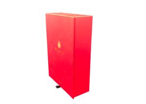 Quality Luxury Red Cosmetic Box Packaging Offset Printing With Magnetic Closure wholesale