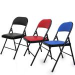 Foldable PU Dining Chairs , Stable Leather And Metal Dining Chairs