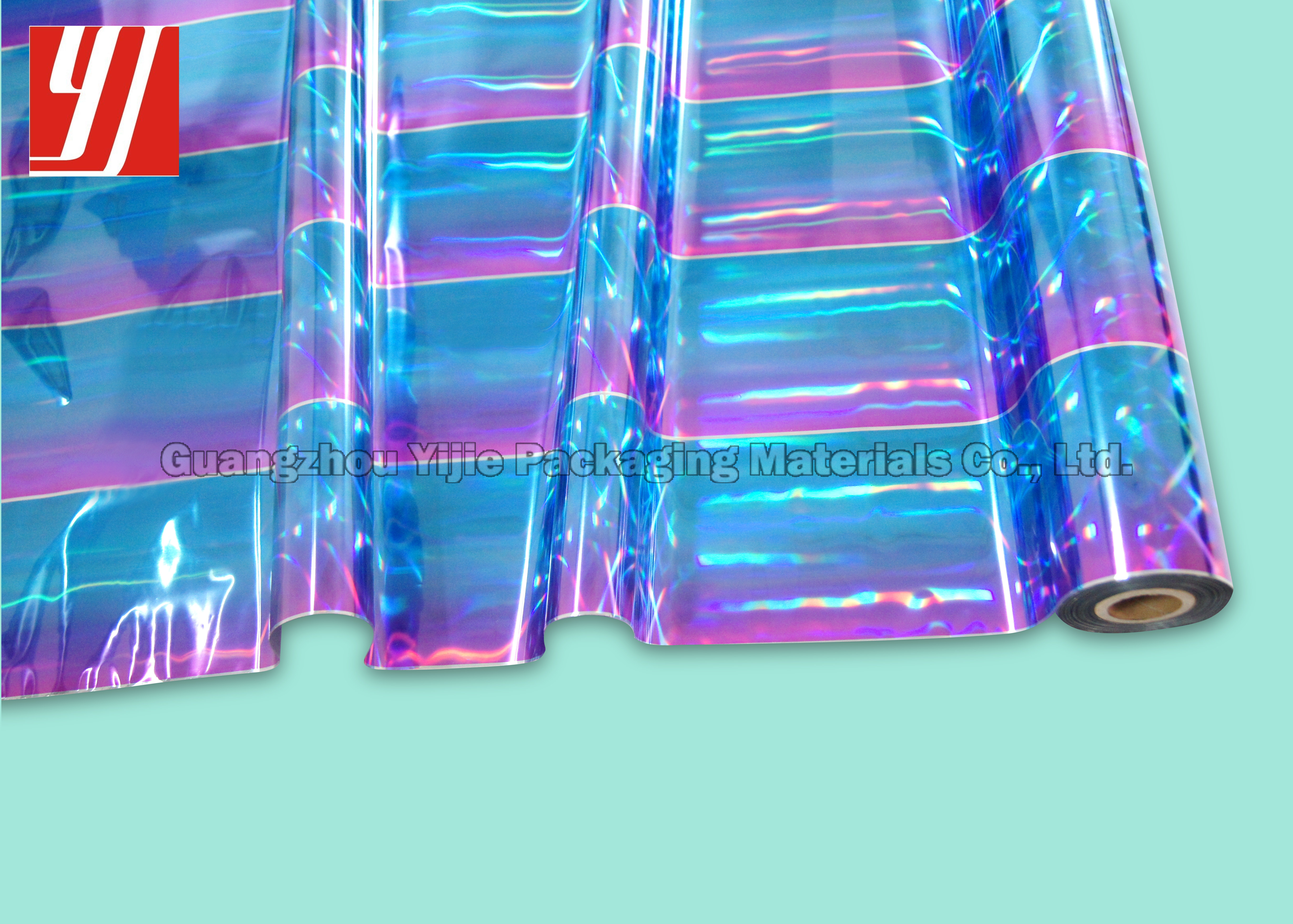 PET Holographic Hot Stamping Foil For Bags Book Wraps Clear Labels Folders Media Covers