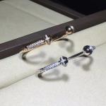 PIAGET brand jewelry 18k gold Possession open bangle bracelet set with 90