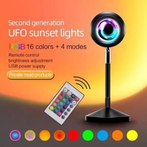 Quality Remote Control Modern Photography Color Change Sunset Light USB Rainbow Projector Lamps wholesale