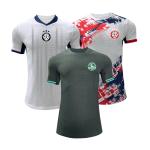 100% Polyester Material Football Team Jersey 120 - 160gsm Fabric Weight Quick