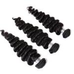 Brazilian Hair Weave Bundles , 100 Human Hair 3 Bundle Hair Deals With Closure