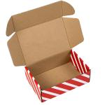 Kraft Mailer Christmas Gift Packaging Corrugated Paper Rectangle For Socks Scarf