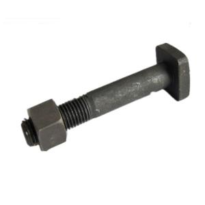 Quality M24 Railway Track Fasteners , OEM Black Square Head Lag Screws 8.8 Grade wholesale