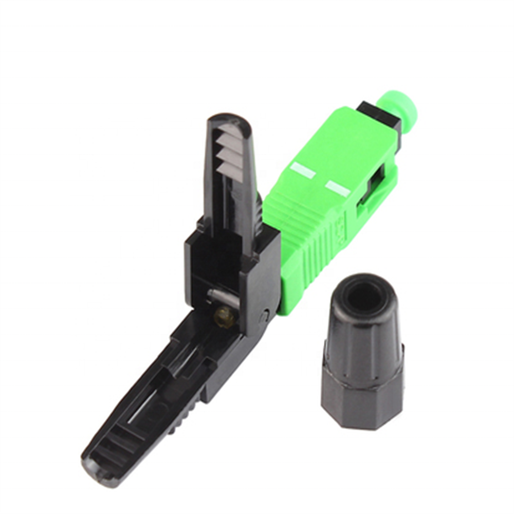 ftth fiber optic fast connector sc Fc APC fast connector for ftth drop cable quick assemble with SC connector
