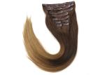 Virgin Peruvian Hair Extensions 100 Human Hair Clip In Soft Silky Straight Wave