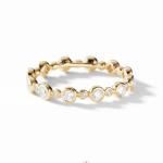 Classics Zircon Eternity Band Gold Plated Jewelry US Size 10 Clear CZ Ring