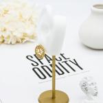 Women Fashion Jewelry Earrings Small Sterling Silver Pearl Huggie Earrings