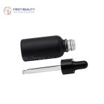 Black Glass Essential Oil Frosted Dropper Bottles Leak Proof