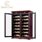 Wood Luxury Electric Cigar Display Cooler Humidor Cabinet With Dual Zone