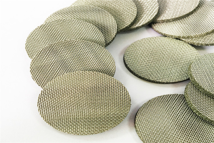 10 Micron Sintered Metal Filter Stainless Steel 304 316 316L Customized Thickness