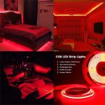 Hotel COB LED Strip Light 12V 24V 8mm 10mm 480 LEDs Red for Indoor and Outdoor