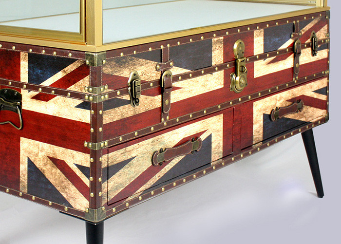Nordic Style Digital Products Showcase / Phone Display Cabinet Luxurious Glass Material