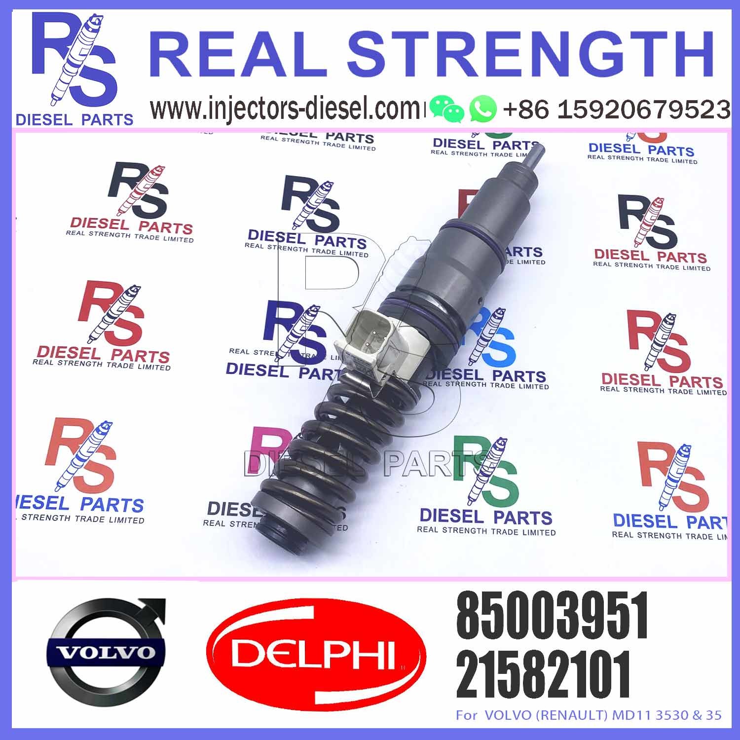 Diesel Engine Fuel Injector 21582101 BEBE4D37001 20747797 21585101 21644602 85003951 For V-O-L-V MD11