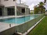 Frameless No Holes Pool Fencing Glass Panel Heat Soaked Toughened