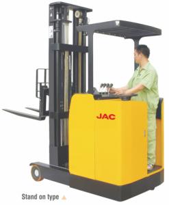 Quality Standing Reach Truck 1.5 Ton Capacity , Electric Counterbalance Reach Truck wholesale