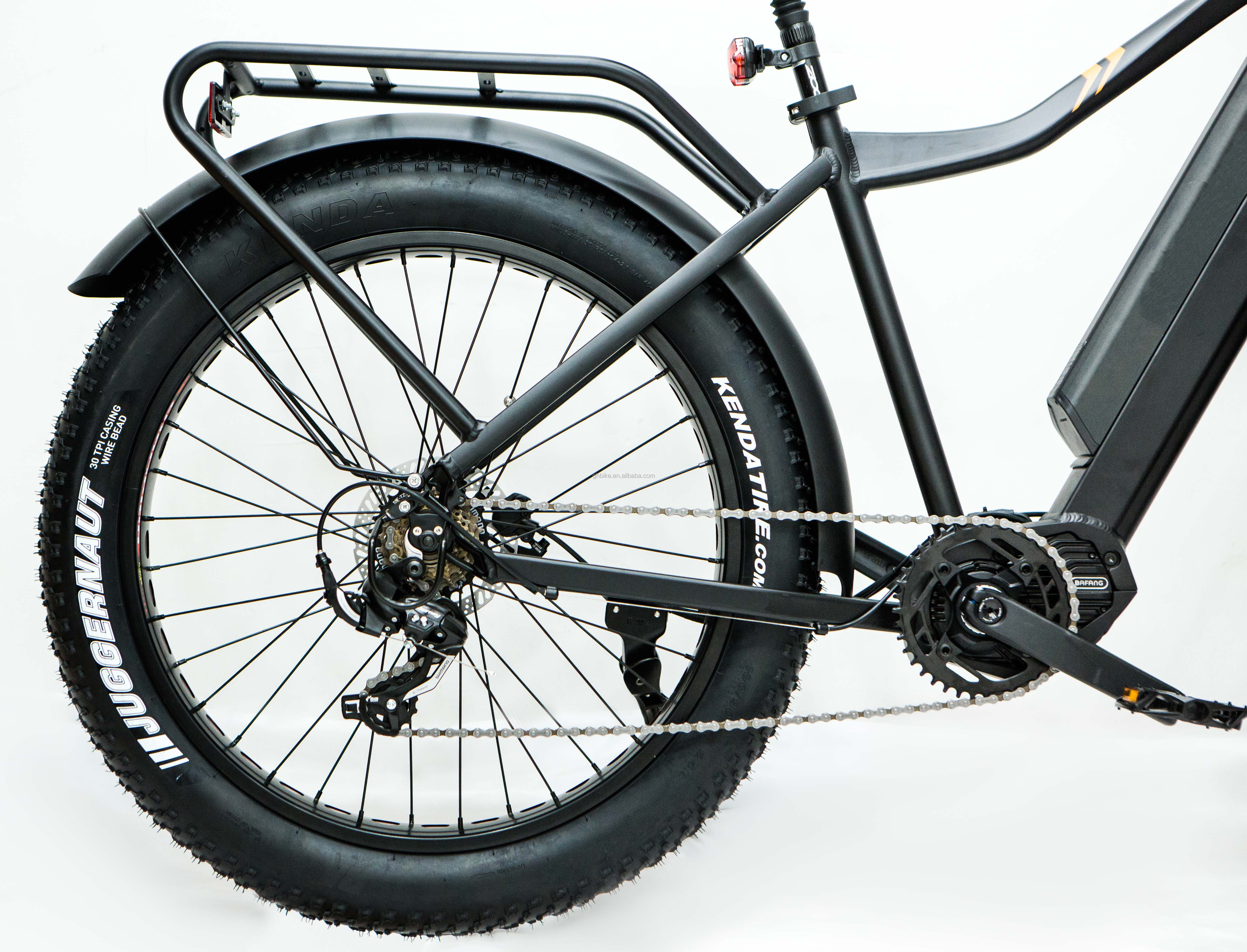 500watt 17AH Battery 8Fun Middle Motor M600 26" 4.0 Snow Tire Electric Mountain Bike