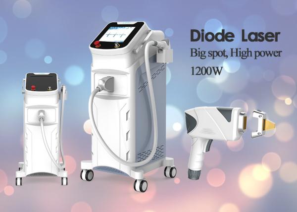 1200W Painless 755nm 808nm 1064nm Diode Laser Hair Removal Machine 30 - 300ms