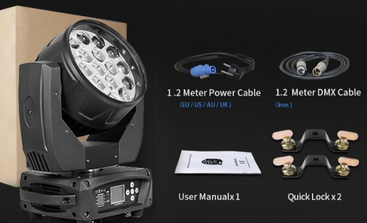 3200K-5600K Color Temperature LED Moving Head Light for Professional Stage Lighting