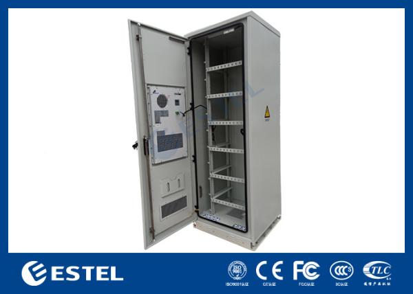 Outdoor Floor Mounted Cabinet 19 Inch Rack 45U User Space With Air Conditioner