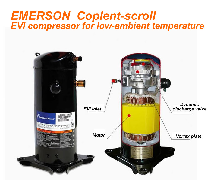 Durable Air Source Heat Pump Central Heating R410a / R417a Refrigerant