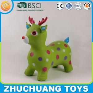 Quality pvc inflatable jumping animals pink deer wholesale
