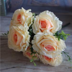 Quality UVG FLRS46-2 Flowers Artificial Wedding Decoration Centerpieces Red Velvet Rose Flower wholesale