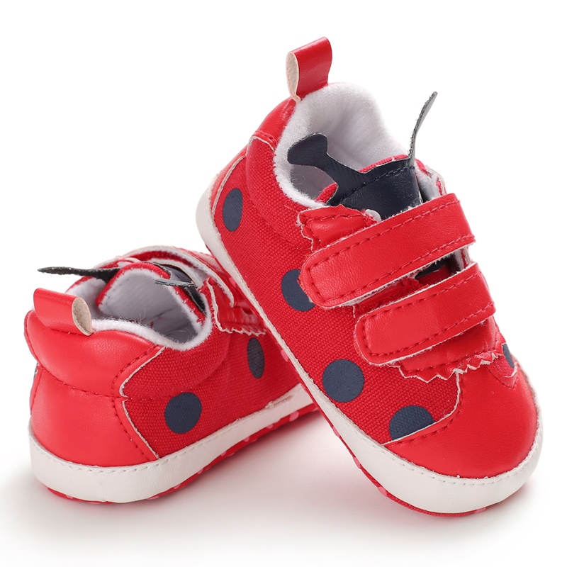 popular pu&cotton Red shoes lovely worm toddler boy girl cute babe shoes