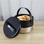 Round Shape Stainless Steel 201 Lunch Box 4pcs Thermal Cooking Stock Pot Set