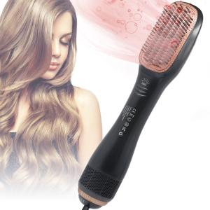Quality 110V AC Dryer Styler Hot Air Comb , 60Hz Electric Heated Hair Brush wholesale