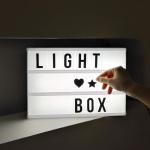 Festival Greetings Customisable Led Message Box Square Acrylic Light Box