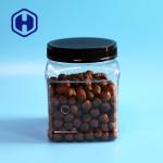 1450ml Pinch Grip PET Food Canister For Nuts Snacks Cap Screw