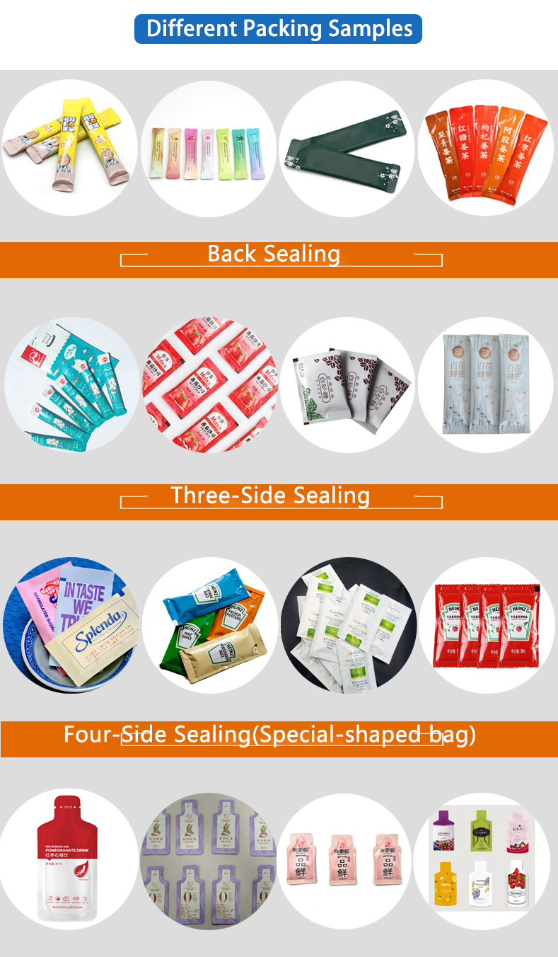 Multi-function Automatic Sachet Bag Packing Machine for Chili Sauce Honey Ketchup