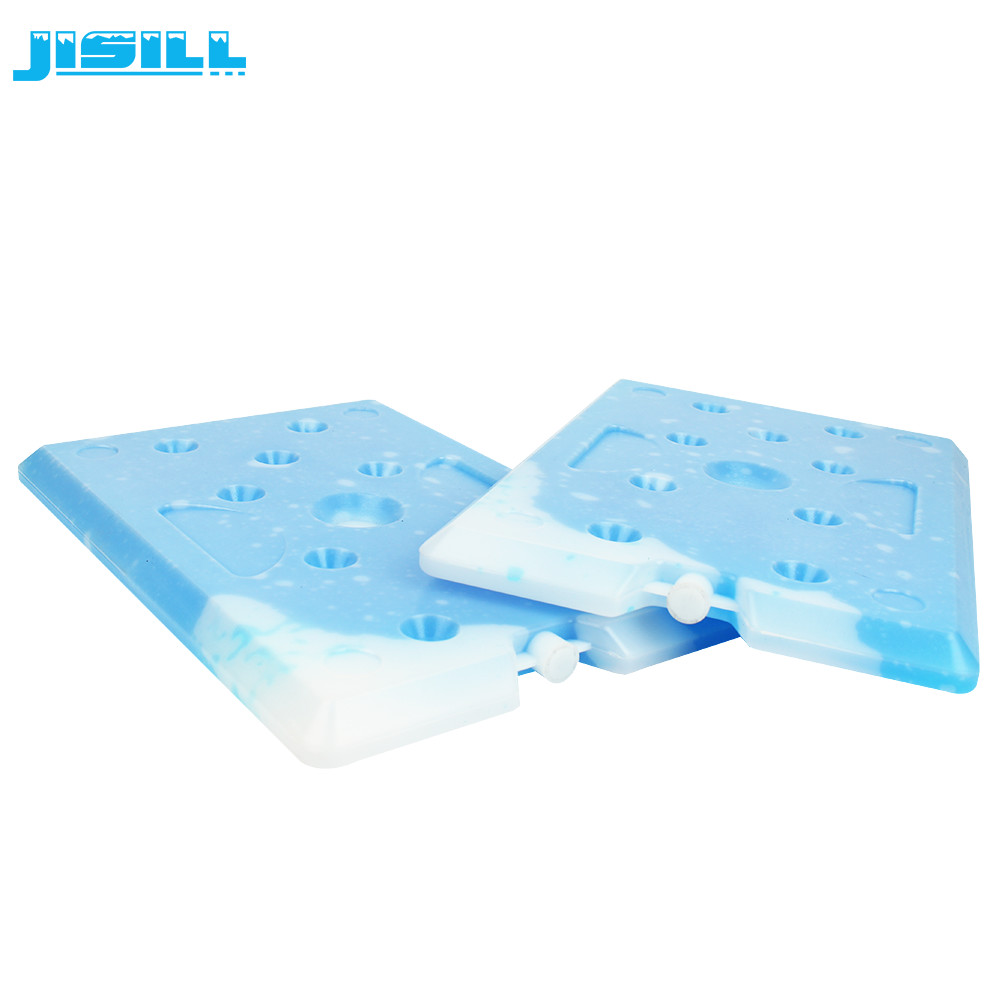 Blue PCM Coolant Flat HDPE Large Cooler Ice Packs Non Toxic - 25 Degrees For Food Frozen