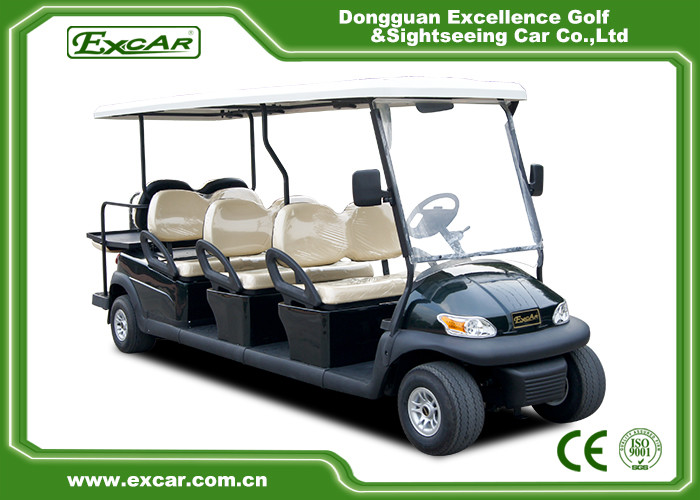 Club Course 8 Passenger Used Electric Golf Buggy With Headlight Trojan Battery