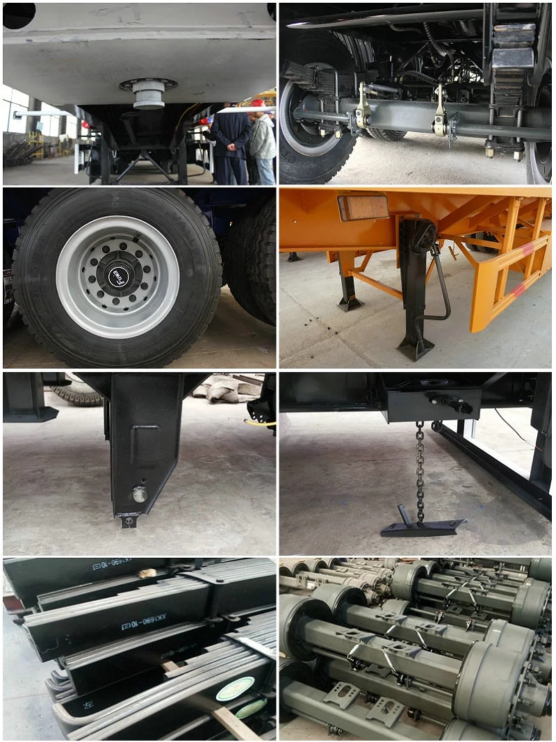 Suspension Mechanical Suspension 13000mm Length Curtain Side Wall Cargo Semi Trailer
