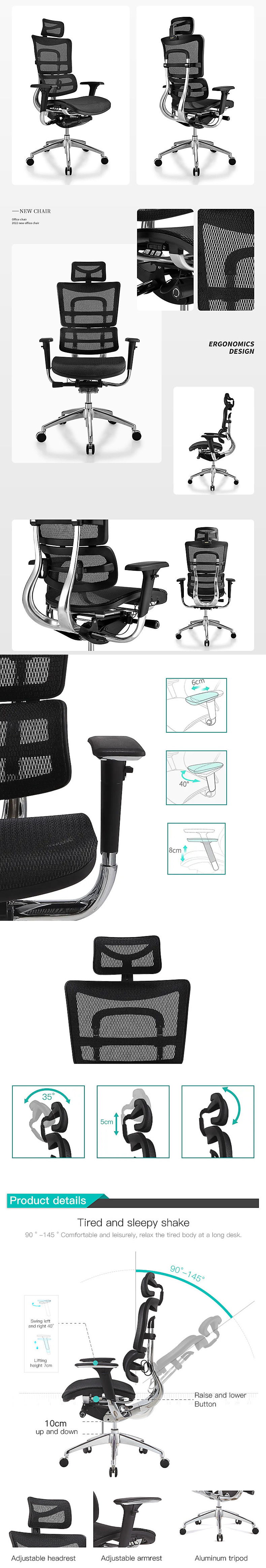 Adjustable Metal Swivel Gaming Chair for Comfortable and Adjustable Seating