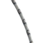 Plastic Dia 8.3mm 9.0mm Wire Rope Diamond Beads for Stone Profiling Cutting